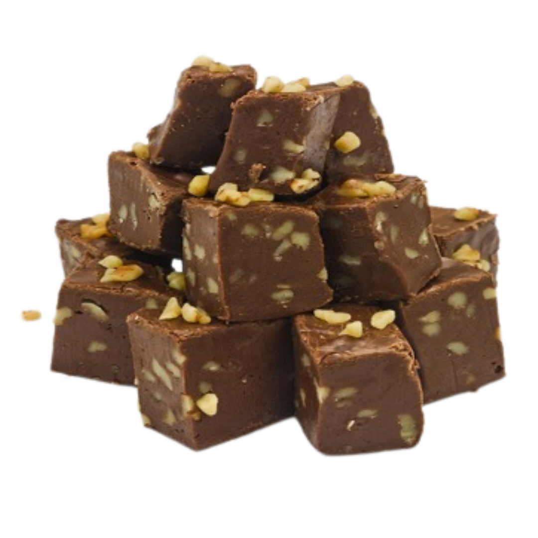 Smooth, rich fudge with a crunch of the finest California walnuts. Our homemade fudge is always fresh and delicious!