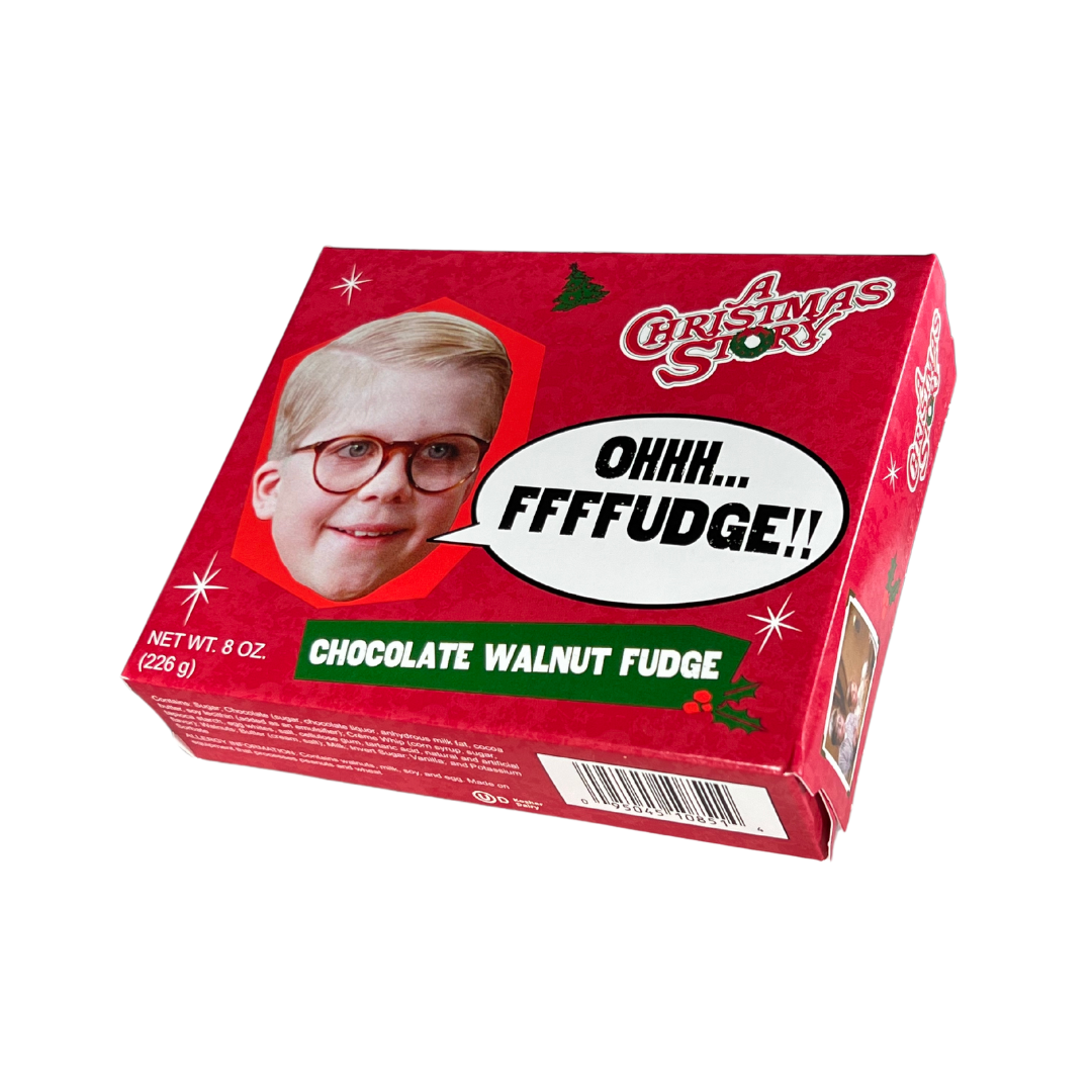 Christmas Story Chocolate Walnut Fudge Boxes (2 LBS)