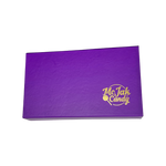Load image into Gallery viewer, 10 Gourmet signature McJak Candy lollipops in a purple & gold embossed gift box.
