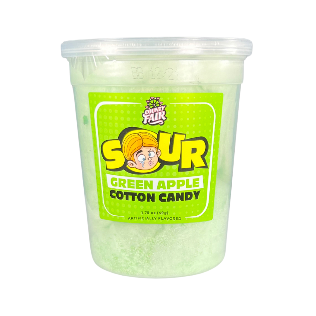 Sour Green Apple Cotton Candy