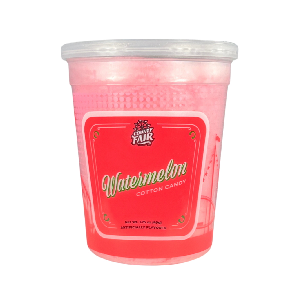 Get the juicy, refreshing taste that you would get from a bite of watermelon without the mess! As a customer favorite, this watermelon cotton candy will bring a sugary-sweet smile to anyone’s fa