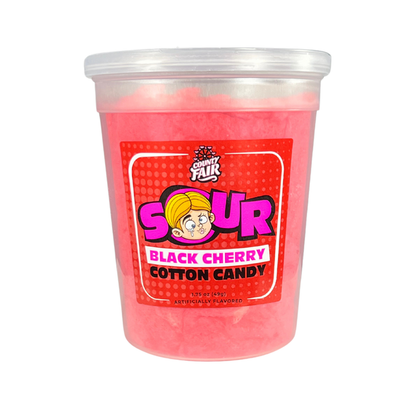 Sour Black Cherry Cotton Candy
