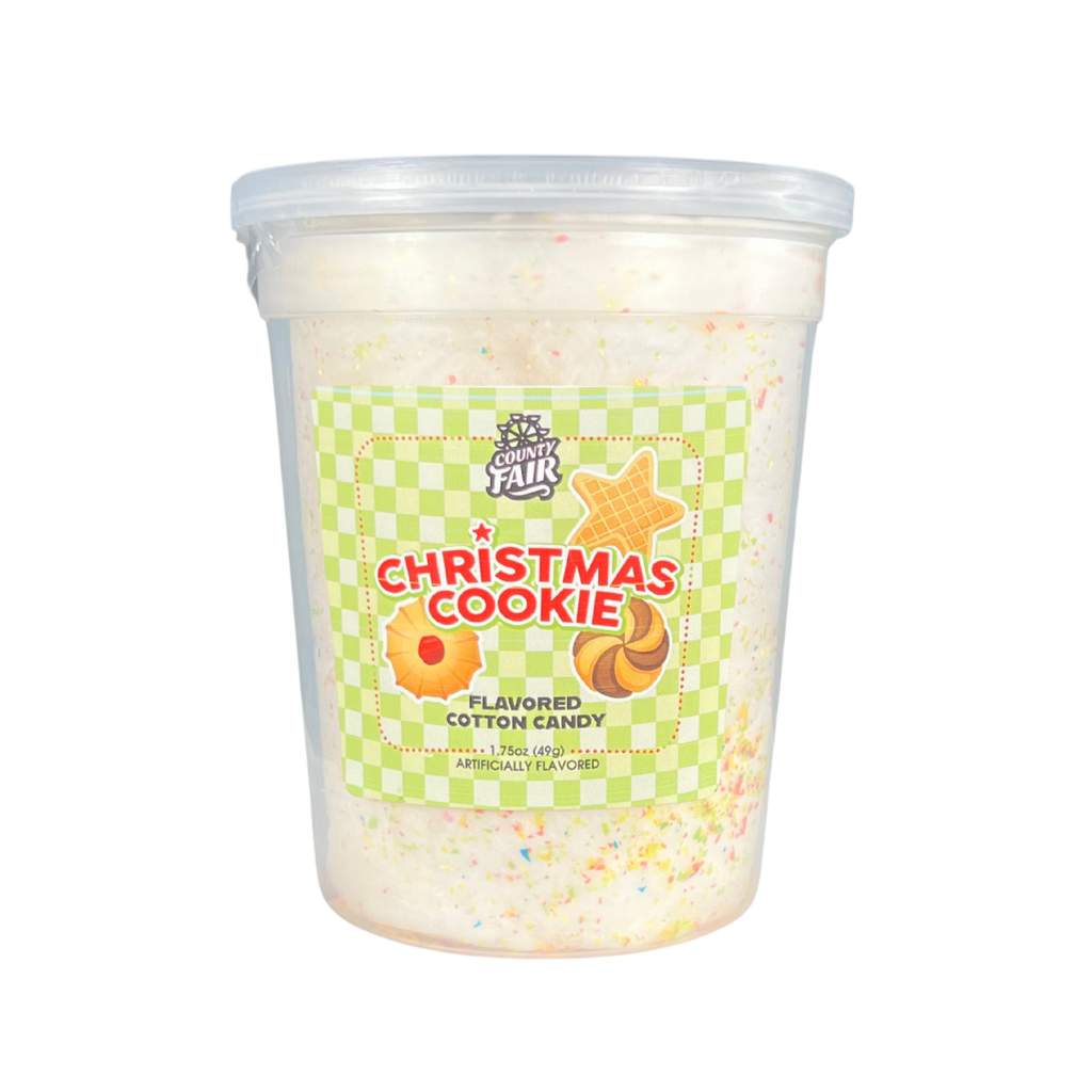 Running out of time to make all the Christmas cookies on your list this year? Start a new holiday tradition with McJak’s Christmas Cookie cotton candy with sprinkles and glitter.