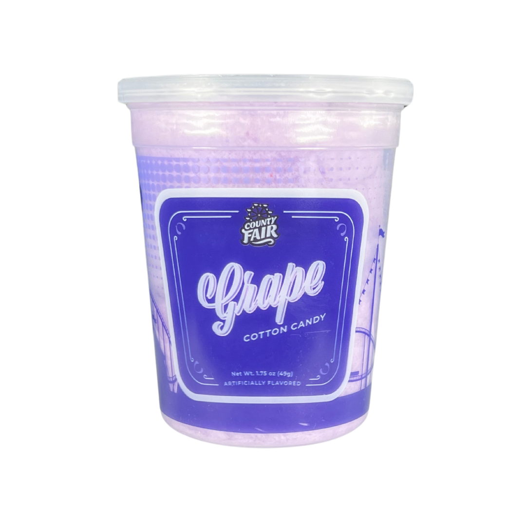 With just enough tartness, our grape cotton candy is a one of our most popular flavors for kids and adults!