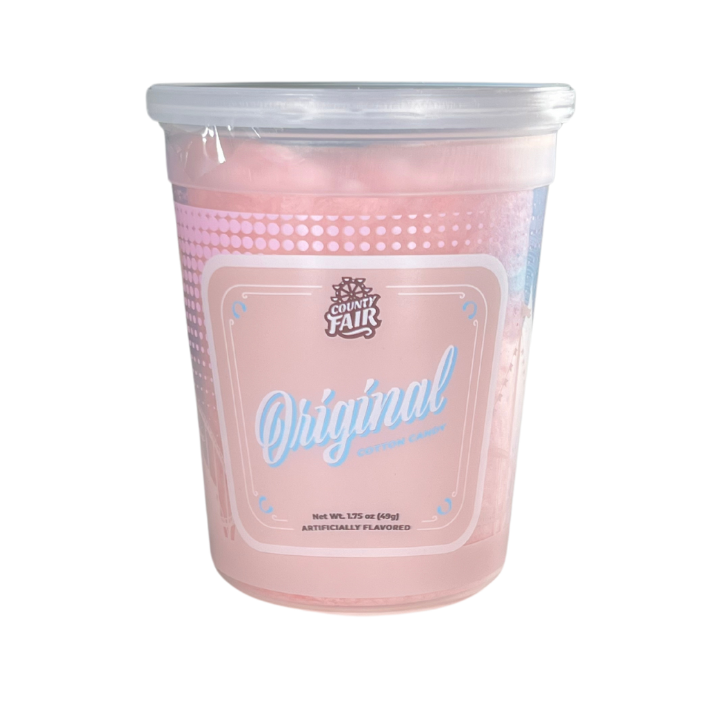 Take a trip to the local fair, boardwalk, or ball game with our classic cotton candy. Staying true to our roots, this pink and blue cotton candy will transport you back down memory lane and leave you with a sticky-sweet smile.