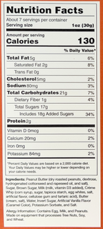 Load image into Gallery viewer, Nutrition facts for our homemade peanut butter fudge.
