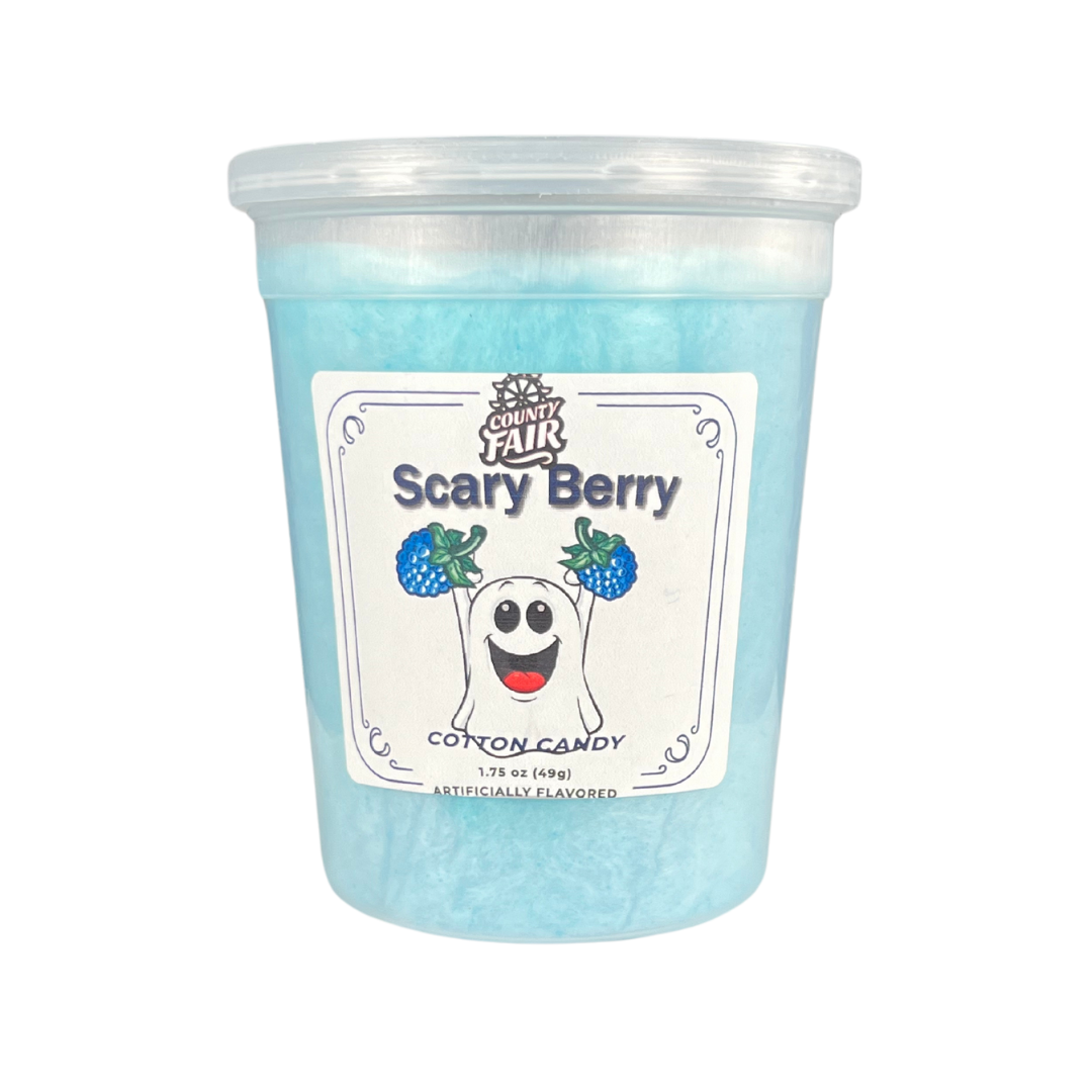 No monsters here! Grab a cup of our scary berry cotton candy this Halloween season to feed any of those goons and goblins in your life.
