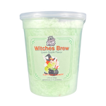Load image into Gallery viewer, Double, double toil and trouble, fire burn and cauldron bubble…we gave our munchkins a needed day off and let the witches concoct this cotton candy. Sour green apple flavor with a surprise at the bottom of the cup. 
