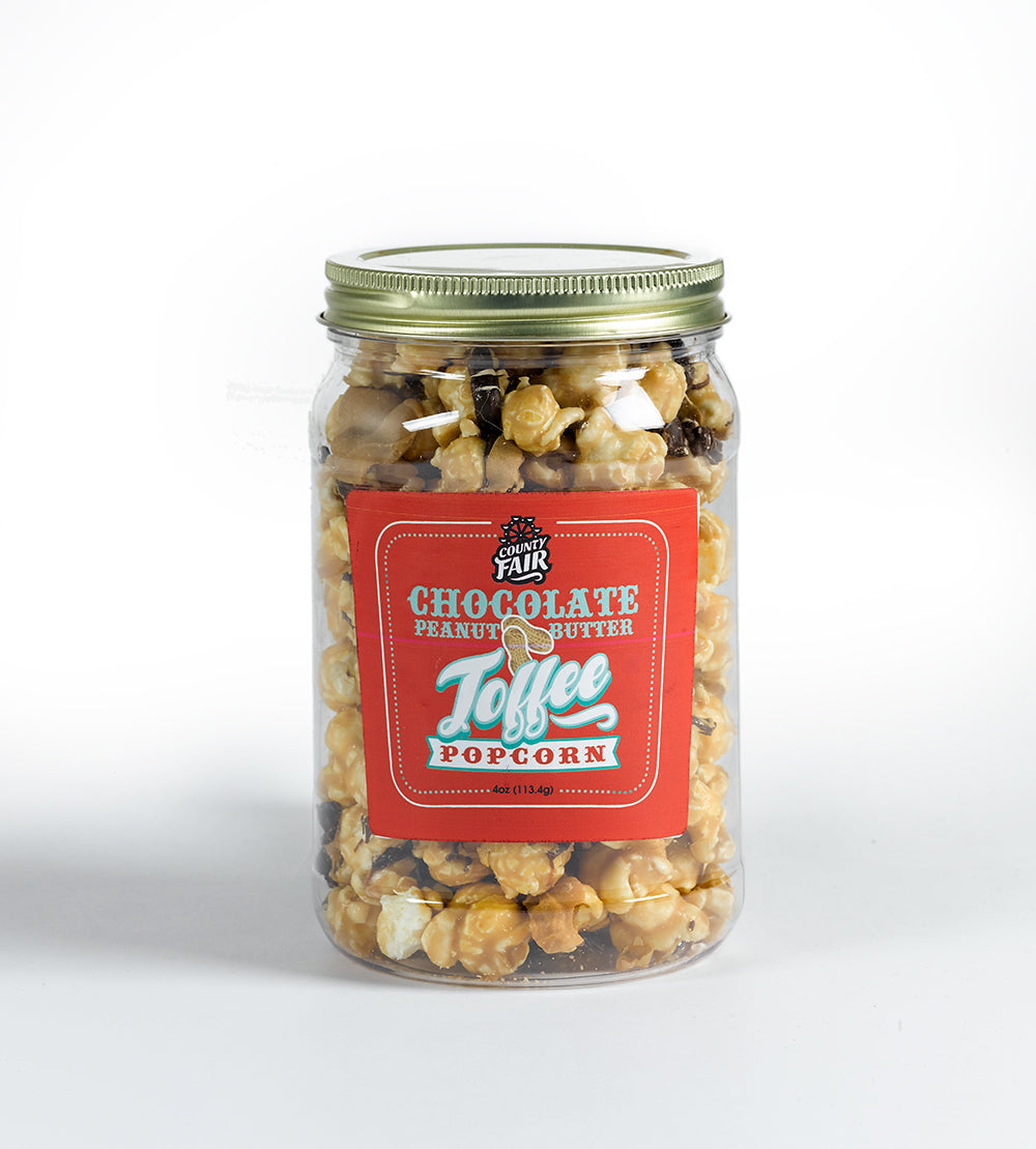 Milk Chocolate & Peanut Butter Drizzle Popcorn (Set of 6)