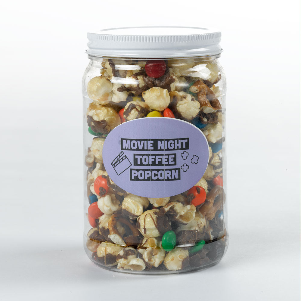 Movie Night Pretzel & M&M Popcorn (Set of 6 tubs)